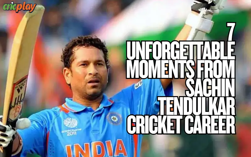 Sachin Tendulkar Cricket Career